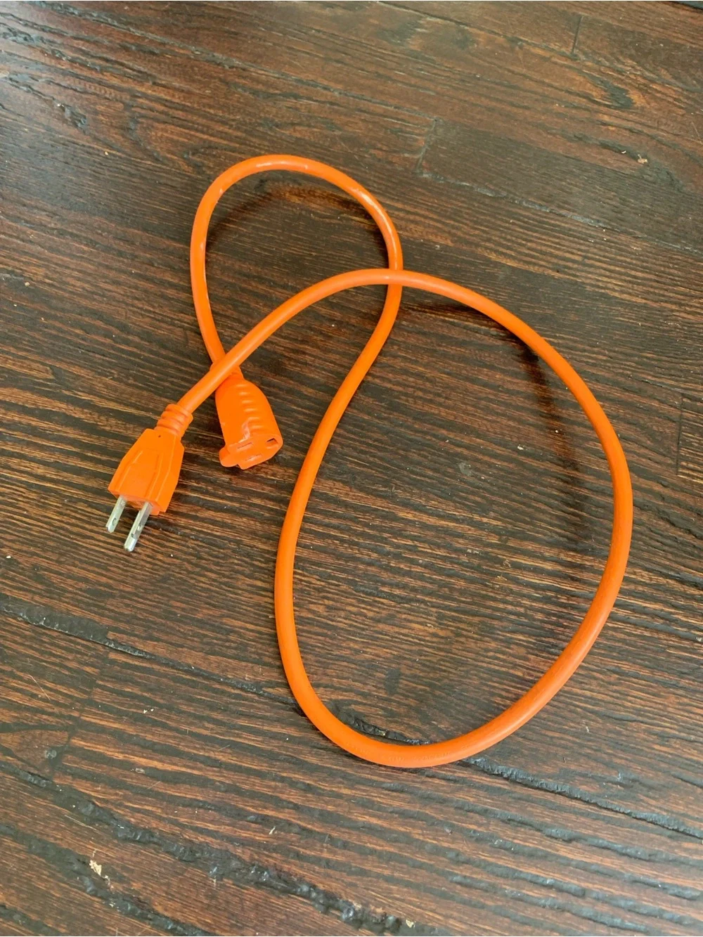 4 ft. Outdoor Extension Cord - 16/3 AWG Short Grounded Orange Power Cable